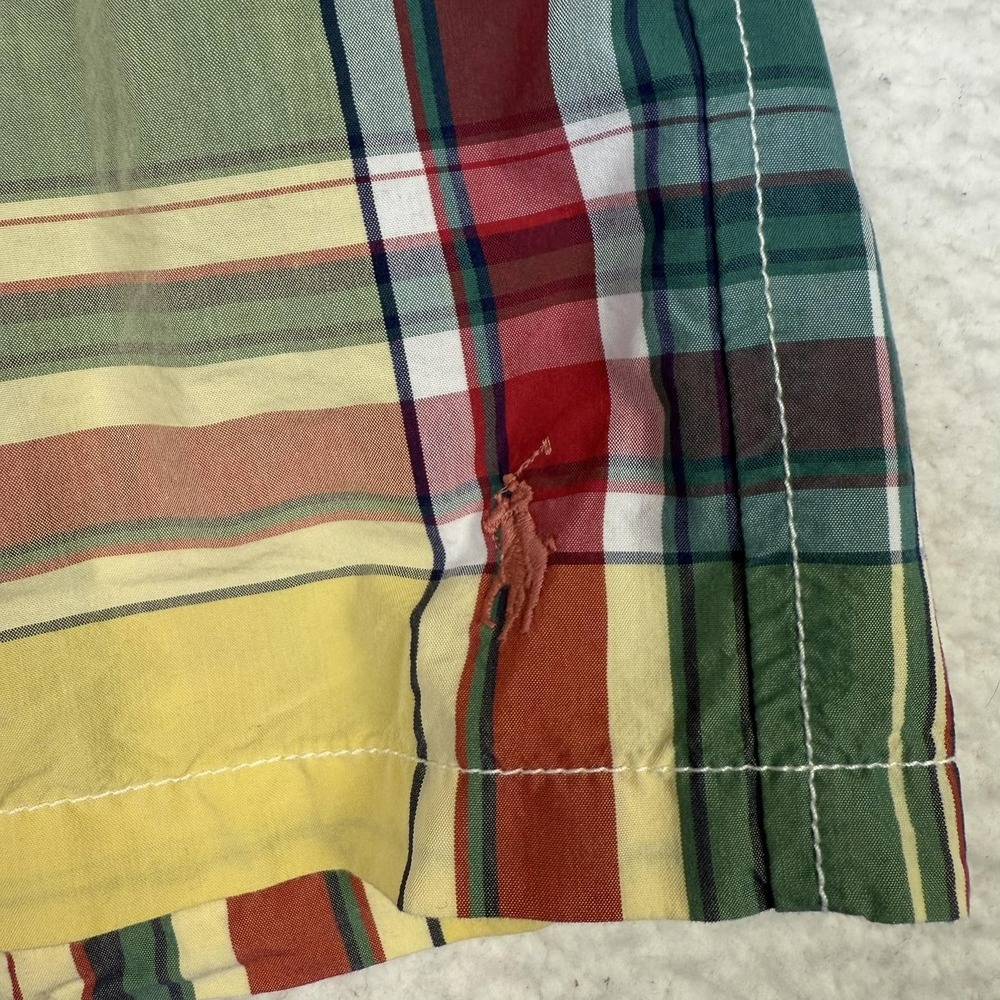 Polo Ralph Lauren Swim Trunks Mens XL Plaid Drawstring Mesh‎ Lined Bathing Suit - Picture 4 of 7